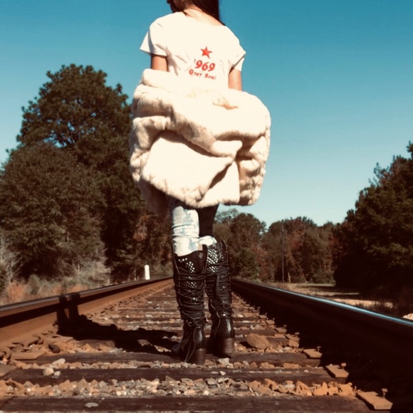 Vintage Jackets & Blazers - Rabbit Fur Coat